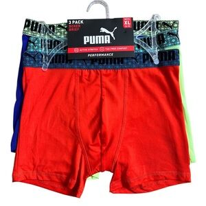 Puma Boys Performance Active Boxer Brief Underwear 3-pack - Size XL